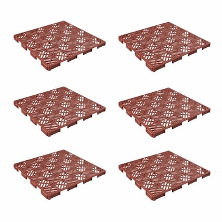Hastings Home Patio Tiles - Terracotta, Set of 6 438042XNK